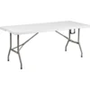 Flash Furniture DAD-YCZ-183Z-GG Plastic Folding Table In White