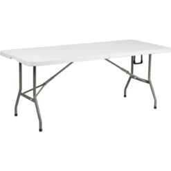 Flash Furniture DAD-YCZ-183Z-GG Plastic Folding Table In White