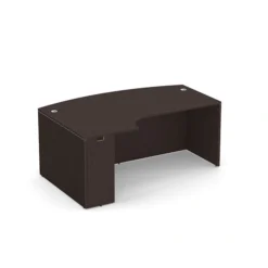 PL177L 71" LEFT PORKCHOP-BOWFRONT- ESPRESSO