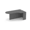 PL133R 71" BULLET WITH CORNER EXTENSION- RIGHT NEWPORT GRAY