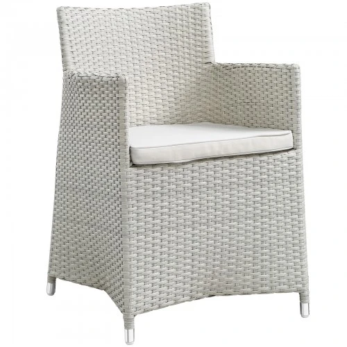 Modway EEI-1505-GRY-WHI Junction Outdoor Patio Armchair In Gray White 1 Modway EEI-1505-GRY-WHI Junction Outdoor Patio Armchair In Gray White