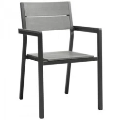 Modway EEI-1506-BRN-GRY Maine Dining Outdoor Patio Armchair In Brown Gray