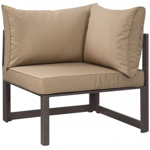 Modway EEI-1518-BRN-MOC Fortuna Corner Outdoor Patio Armchair In Brown Mocha 1 Modway EEI-1518-BRN-MOC Fortuna Corner Outdoor Patio Armchair In Brown Mocha