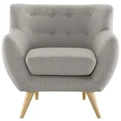 Modway EEI-1631-LGR Remark Armchair In Light Gray