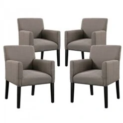 Modway EEI-1679-GRY Chloe Armchair Set Of 4 In Gray