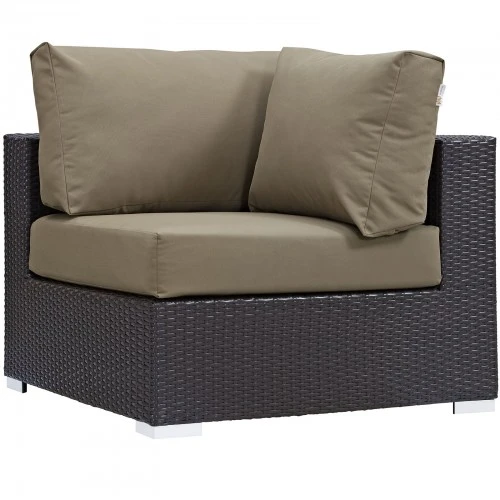 Modway EEI-1840-EXP-MOC Convene Outdoor Patio Corner In Espresso Mocha 1 Modway EEI-1840-EXP-MOC Convene Outdoor Patio Corner In Espresso Mocha