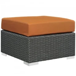 Modway EEI-1855-CHC-TUS Sojourn Outdoor Patio Sunbrella Ottoman In Canvas Tuscan