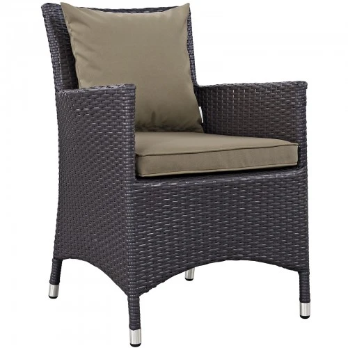 Modway EEI-1913-EXP-MOC Convene Dining Outdoor Patio Armchair In Espresso Mocha 1 Modway EEI-1913-EXP-MOC Convene Dining Outdoor Patio Armchair In Espresso Mocha