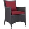 Modway EEI-1913-EXP-RED Convene Dining Outdoor Patio Armchair In Espresso Red