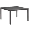Modway EEI-1914-EXP Convene 47" Square Outdoor Patio Glass Top Dining Table In Espresso