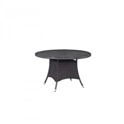 Modway EEI-1916-EXP Convene 47" Round Outdoor Patio Dining Table In Espresso