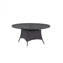 Modway EEI-1918-EXP Convene 59" Round Outdoor Patio Dining Table In Espresso