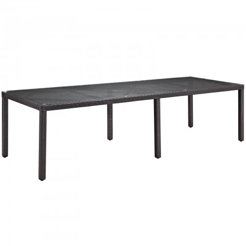 Modway EEI-1921-EXP Convene 114" Outdoor Patio Dining Table In Espresso 1 Modway EEI-1921-EXP Convene 114" Outdoor Patio Dining Table In Espresso