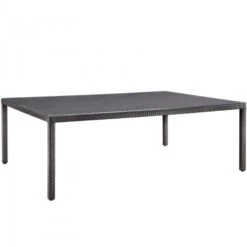 Modway EEI-1922-EXP Convene 90" Outdoor Patio Dining Table In Espresso