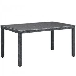 Modway EEI-1945-GRY Summon 59" Outdoor Patio Dining Table In Gray