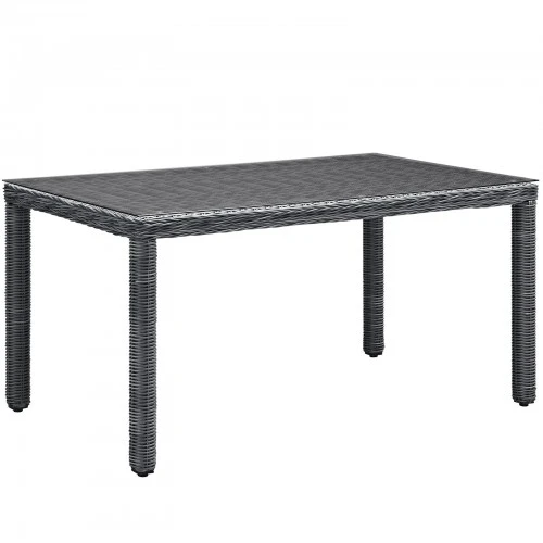 Modway EEI-1945-GRY Summon 59" Outdoor Patio Dining Table In Gray 1 Modway EEI-1945-GRY Summon 59" Outdoor Patio Dining Table In Gray
