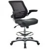 Modway EEI-211-BLK Edge Drafting Chair In Black