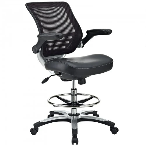Modway EEI-211-BLK Edge Drafting Chair In Black 1 Modway EEI-211-BLK Edge Drafting Chair In Black