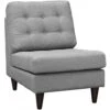 Modway EEI-2140-LGR Empress Lounge Chair In Light Gray