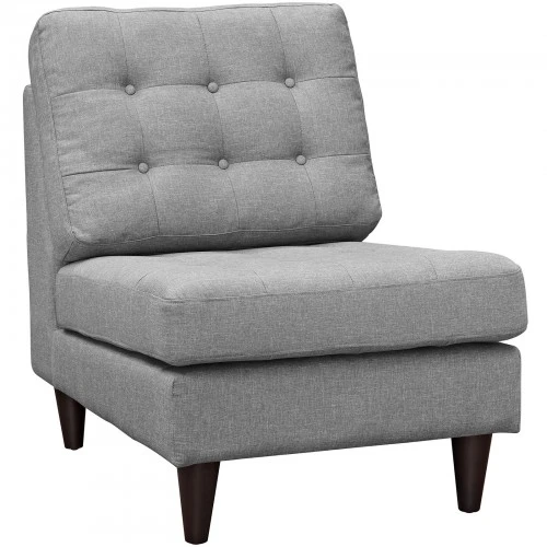 Modway EEI-2140-LGR Empress Lounge Chair In Light Gray 1 Modway EEI-2140-LGR Empress Lounge Chair In Light Gray