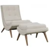Modway EEI-2143-SAN Ramp Fabric Lounge Chair Set In Sand