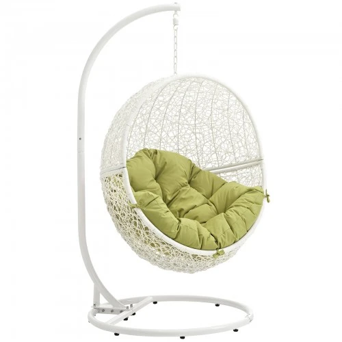 Modway EEI-2273-WHI-PER Hide Outdoor Patio Swing Chair In White Peridot 1 Modway EEI-2273-WHI-PER Hide Outdoor Patio Swing Chair In White Peridot