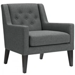 Modway EEI-2308-GRY Earnest Fabric Armchair In Gray