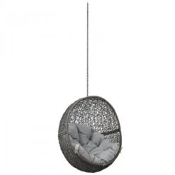 Modway EEI-2654-GRY-GRY Hide Outdoor Patio Swing Chair Without Stand In Gray