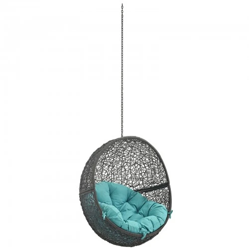 Modway EEI-2654-GRY-TRQ Hide Outdoor Patio Swing Chair Without Stand In Gray Turquoise 1 Modway EEI-2654-GRY-TRQ Hide Outdoor Patio Swing Chair Without Stand In Gray Turquoise