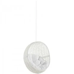 Modway EEI-2654-WHI-WHI Hide Outdoor Patio Swing Chair Without Stand In White