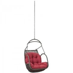 Modway EEI-2659-RED-SET Arbor Outdoor Patio Swing Chair Without Stand In Red