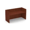 PL169NTT GALLERY DESK- NO TRANSACTION TOP- CHERRY