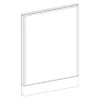 P3930 Webb Panel - 39"H X 30"W Aspen Fabric, Silver (2 Non-power Raceway Covers)