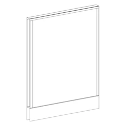 P3930 Webb Panel - 39"H X 30"W Aspen Fabric, Silver (2 Non-power Raceway Covers)