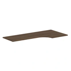 PLT723624R RIGHT 72x36x24x24 Corner Worksurface- MODERN WALNUT