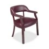 Lorell Captain Chair Wrap Around Back 26" X 24" X 30-3/4" Burgundy LLR60600