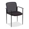 Lorell Reception Side Chair 23-3/4" X 23-1/2" X 33" Black LLR69506