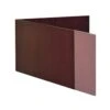 Mayline L-Shaped Reception Screen 48" X 20-1/4" X 14" Mahogany MLNCRS48MAH
