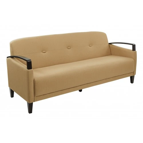 Officestar MST53-C28 Main Street Sofa In Woven Wheat 1 Officestar MST53-C28 Main Street Sofa In Woven Wheat
