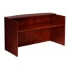 Boss Reception Desk, 71W X 30/36D X 42H, Mahogany N169-M