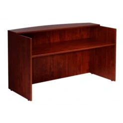 Boss Reception Desk, 71W X 30/36D X 42H, Mahogany N169-M