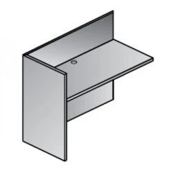 Office Star NAP-125-CHY Napa Reception Return Shell In Cherry