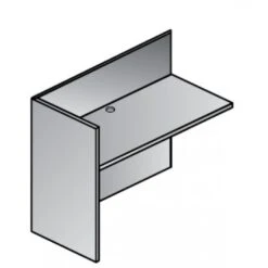 Office Star NAP-125-ESP Napa Reception Return Shell In Espresso