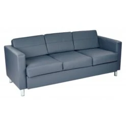 Officestar PAC53-R105 Pacific Sofa Couch In Blue