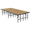 National Public Seating S3616HB 36" Wide Stage Medium Hardboard Surface In Black