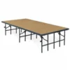 National Public Seating S3624HB 36" Wide Stage Medium Hardboard Surface In Black