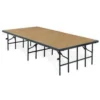 National Public Seating S3632HB 36" Wide Stage Medium Hardboard Surface In Black