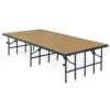 National Public Seating S368HB 36" Wide Stage Medium Hardboard Surface In Black