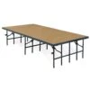 National Public Seating S4824HB 48" Wide Stage Medium Hardboard Surface In Black