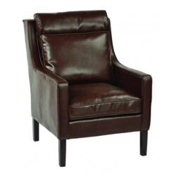 Office Star SB257-BD24 Colson Arm Chair In Cocoa